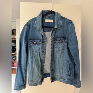 LDN DNM Classic Medium Wash Slim Denim Jacket - Blue